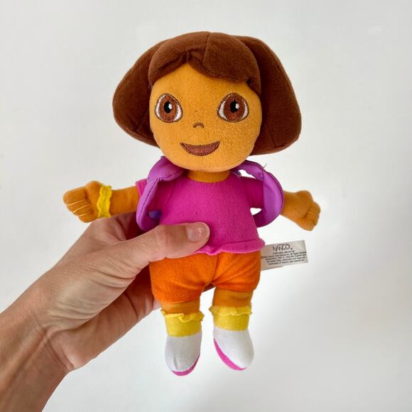 Vintage Y2K Dora The Explorer Small Plush Stuffed Animal / 8.5" - Picture 1 of 9